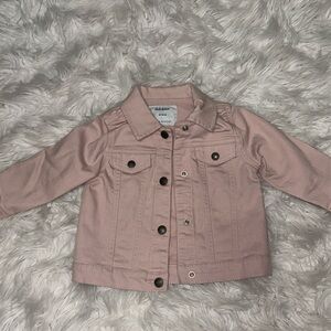 Girls pink Jean jacket brand new never Been used no tag Size 18-24 months